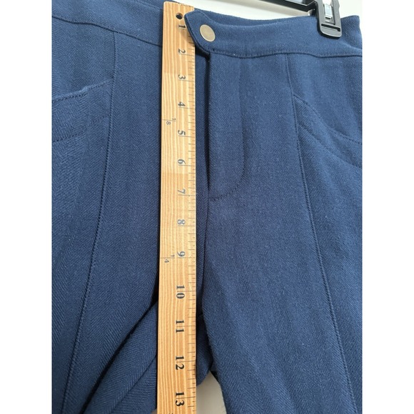 Maeve Magda Tapered Pants Anthropologie Navy Blue Ankle Size 0 - Picture 10 of 12